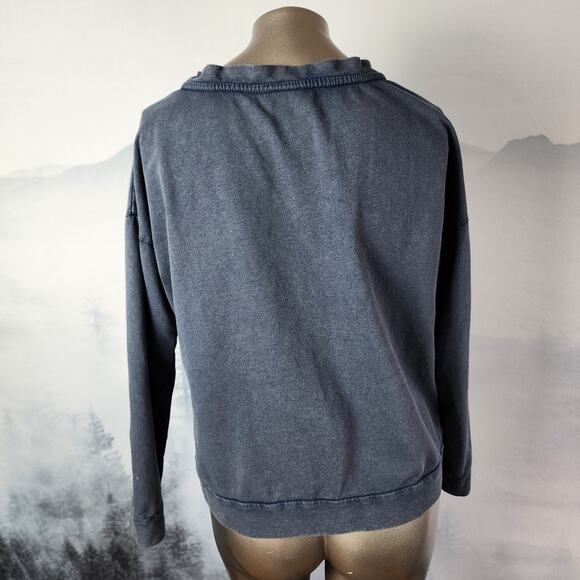 H&M Disney Mickey Mouse Quilted Blue Sweatshirt | Women's Small - Picture 8 of 12